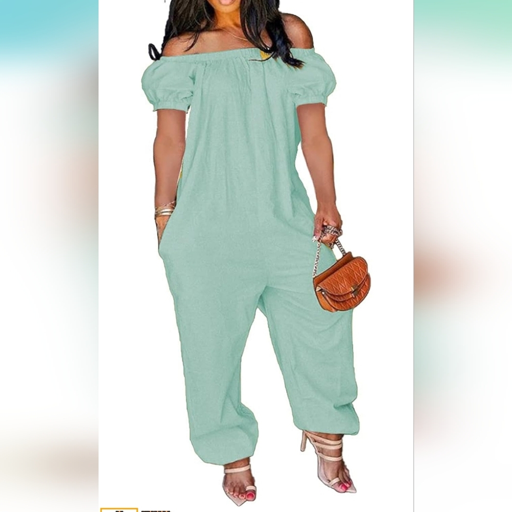 Women's Mint Jumpsuit